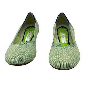 Rothy’s The Flat Womens Size US 7.5 Mint Round Toe Classic Slip On Ballet Flat